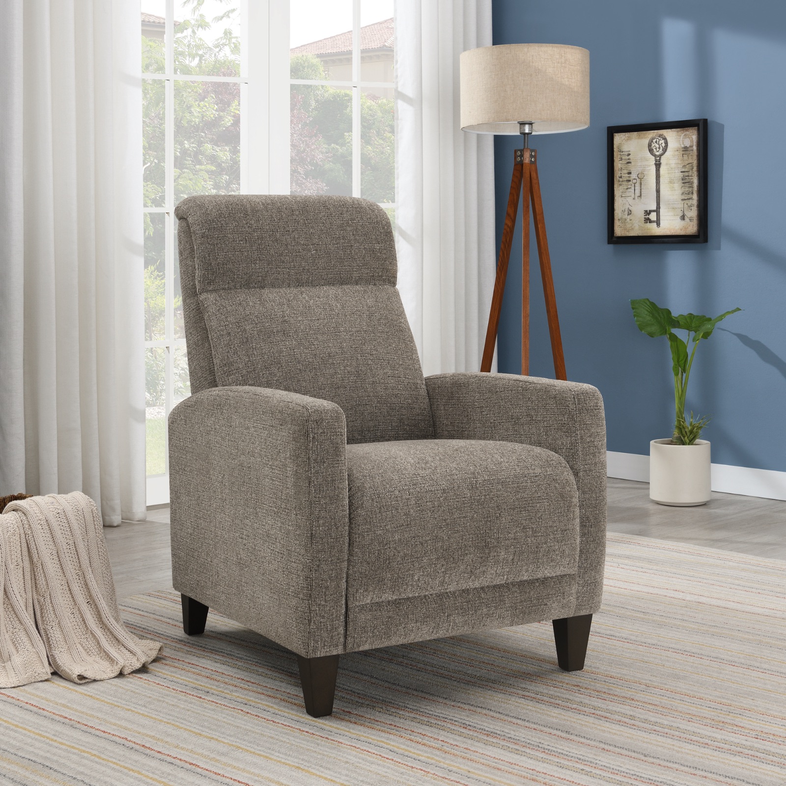 Fabric Pushback Recliner